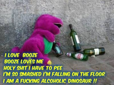 drunken dinosaur